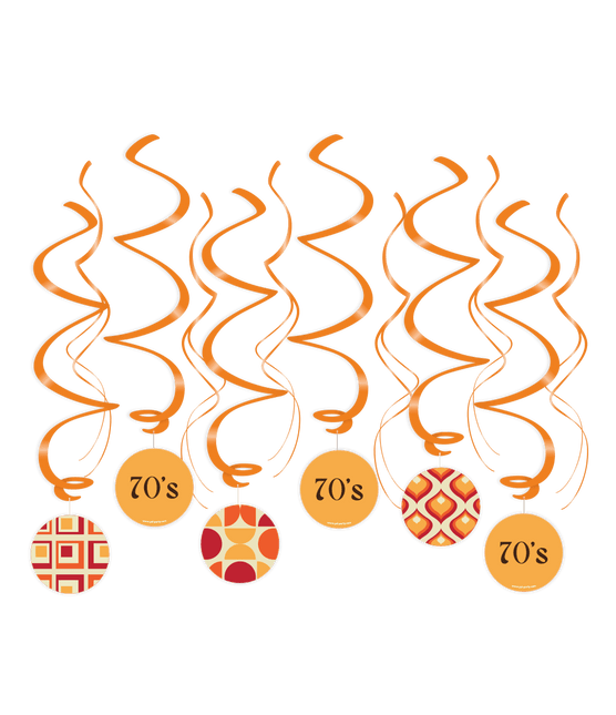 Hangdecoratie 70'S 70cm van Paper Dreams koop je bij Partywinkel