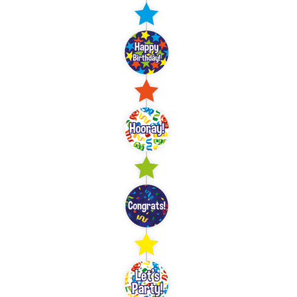 Hangdecoratie Happy Birthday 120cm van Paper Dreams koop je bij Partywinkel