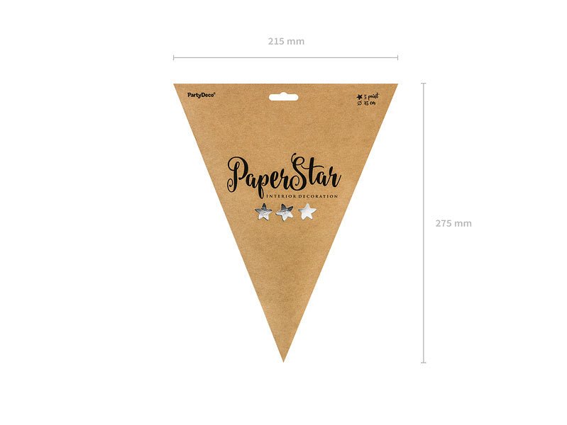 Hangdecoratie Ster Zilver 45cm van Partydeco koop je bij Partywinkel