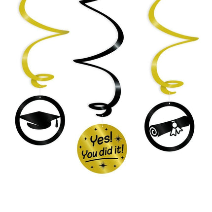 Hangdecoratie You Did It 14cm 3st van Paper Dreams koop je bij Partywinkel