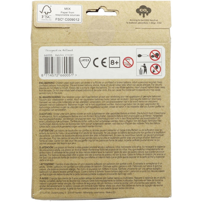 Happy Birthday Ballonnen Blauw 30cm 12st van Folat koop je bij Partywinkel