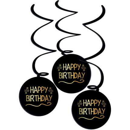 Happy Birthday Hangdecoratie 3st van Folat koop je bij Partywinkel