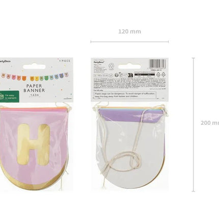 Happy Birthday Letterslinger 2,13m van Partydeco koop je bij Partywinkel