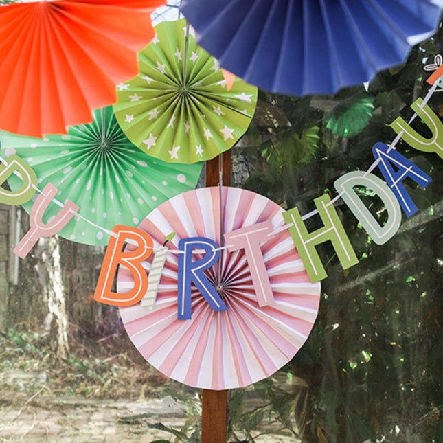 Happy Birthday Letterslinger Eco 1,5m van Folat koop je bij Partywinkel