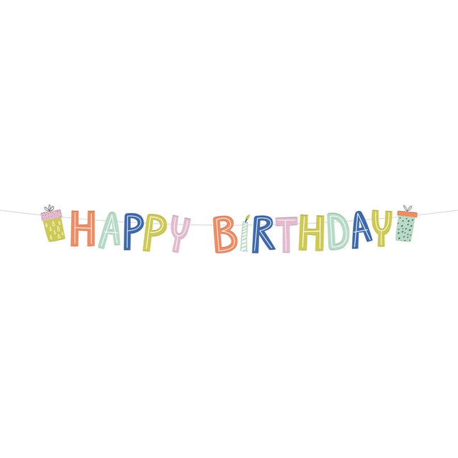 Happy Birthday Letterslinger Eco 1,5m van Folat koop je bij Partywinkel
