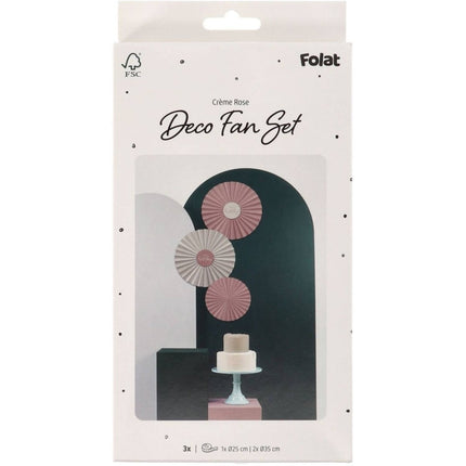 Happy Birthday Papieren Waaiers 3st van Folat koop je bij Partywinkel