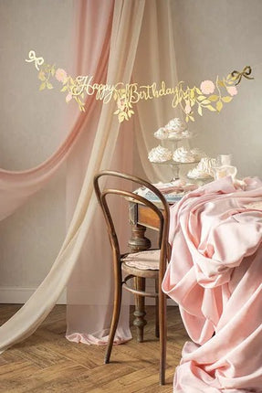 Happy Birthday Slinger Bloemen 1,3m van Partydeco koop je bij Partywinkel