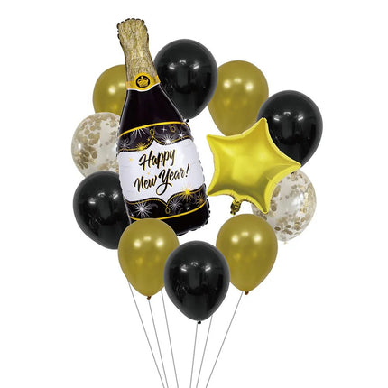 Happy New Year Ballonnen Set 13 delig van Boland koop je bij Partywinkel