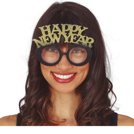 Happy New Year Bril Goud Zilver van Fiestas Guirca koop je bij Partywinkel