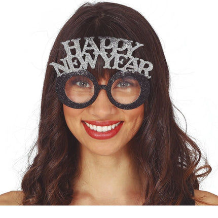 Happy New Year Bril Goud Zilver van Fiestas Guirca koop je bij Partywinkel