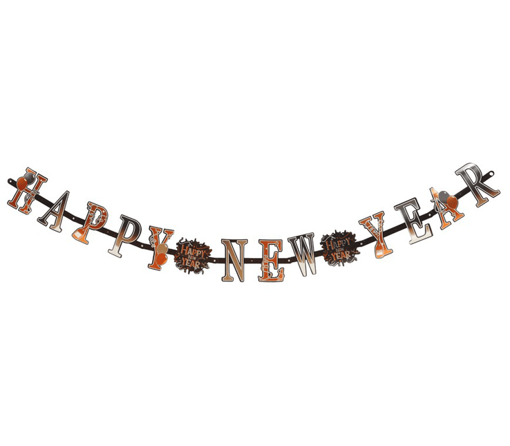 Happy New Year Slinger 1,7m van Fiestas Guirca koop je bij Partywinkel