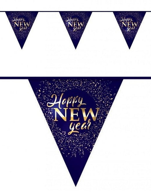 Happy New Year Slingers 6m van Haza Witbaard koop je bij Partywinkel