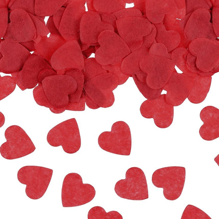 Hart Confetti Kanon Rood 28cm van Partydeco koop je bij Partywinkel