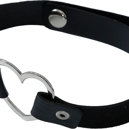 Hart Ketting Zwart Zilver van Fiestas Guirca koop je bij Partywinkel