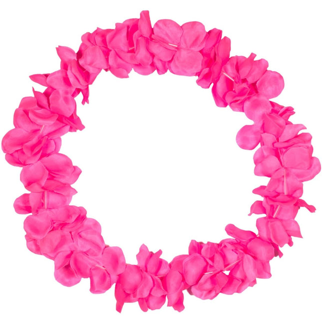 Hawai krans neon roze van Folat koop je bij Partywinkel