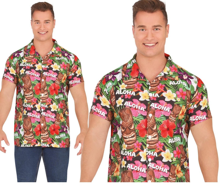 Hawaii Blouse Heren Aloha van Fiestas Guirca koop je bij Partywinkel