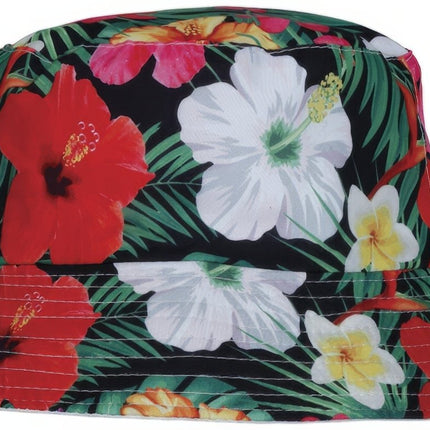 Hawaii Bucket Hat Bloemen van Fiestas Guirca koop je bij Partywinkel