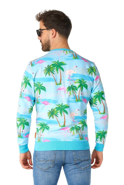 Hawaii Flamingo Trui Heren OppoSuits van OppoSuits koop je bij Partywinkel