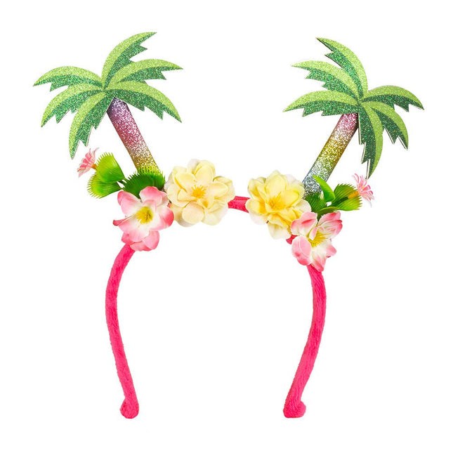 Hawaii Haarband Palmboom - Partywinkel - 8712026525093