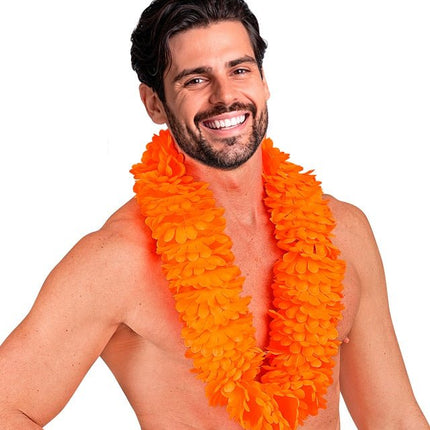 Hawaii Krans Oranje van Widmann koop je bij Partywinkel