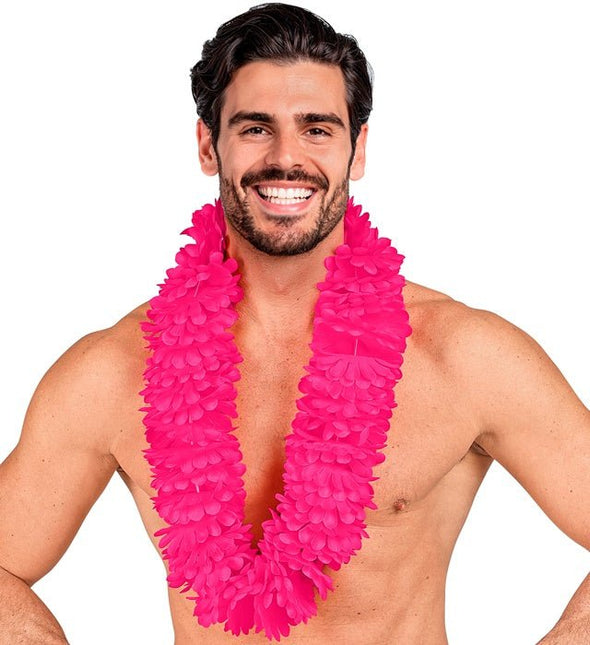 Hawaii Krans Roze van Widmann koop je bij Partywinkel