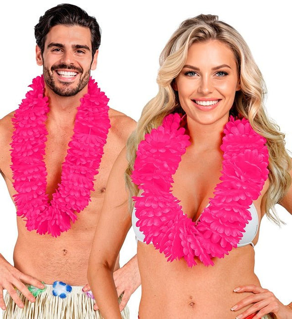 Hawaii Krans Roze van Widmann koop je bij Partywinkel