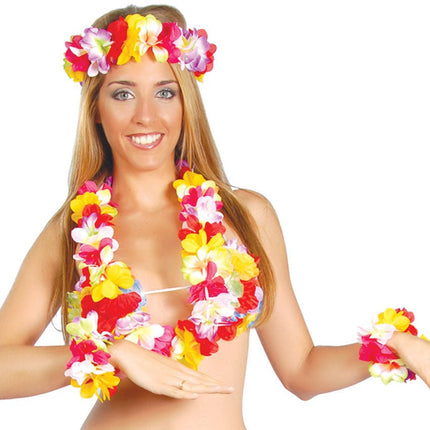 Hawaii Krans Set Classic 4 delig van Fiestas Guirca koop je bij Partywinkel