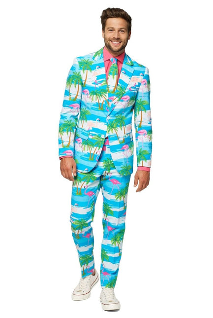 Hawaii Pak Heren Flamingo van OppoSuits koop je bij Partywinkel