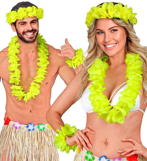 Hawaii Set Geel van Widmann koop je bij Partywinkel
