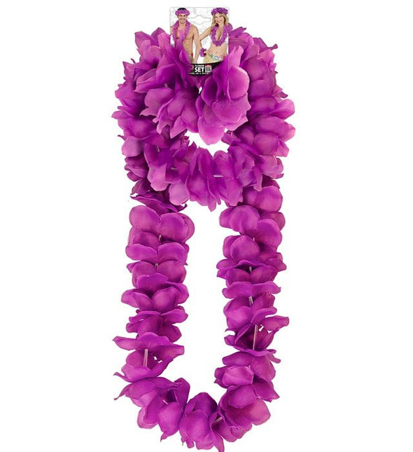 Hawaii Set Paars van Widmann koop je bij Partywinkel