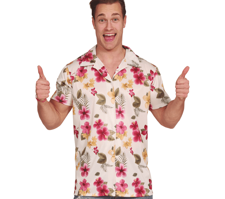 Hawaii Shirt Bloemen van Fiestas Guirca koop je bij Partywinkel