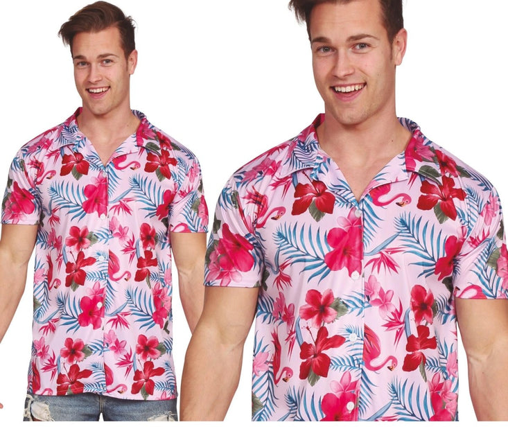Hawaii Shirt Flamingo van Fiestas Guirca koop je bij Partywinkel