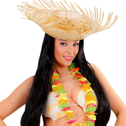 Hawaii Stro Hoed Nude van Widmann koop je bij Partywinkel