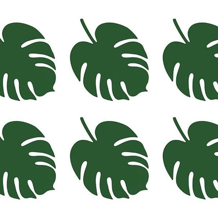 Hawaii Tafeldecoratie Palmblad 14,5cm 6st van Partydeco koop je bij Partywinkel