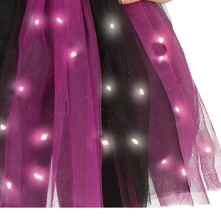 Heks Halloween Kostuum Meisje Zwart Paars van Fiestas Guirca koop je bij Partywinkel