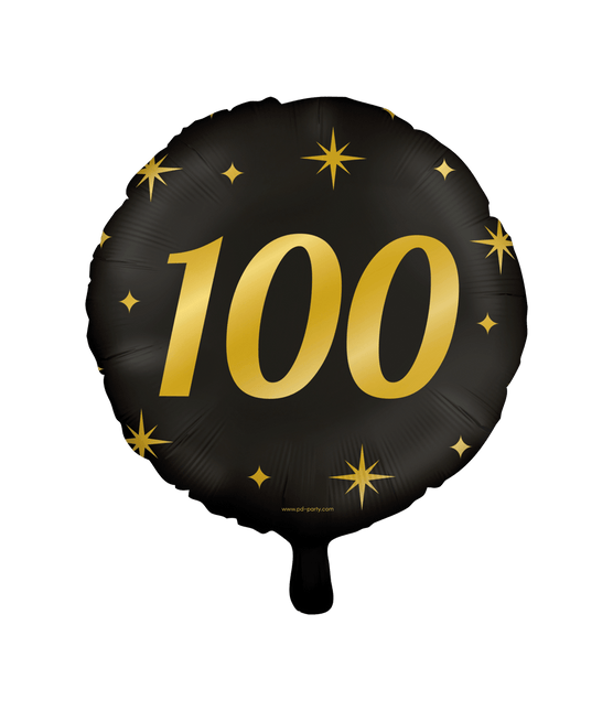 Helium Ballon 100 Jaar Leeg 30cm van Paper Dreams koop je bij Partywinkel