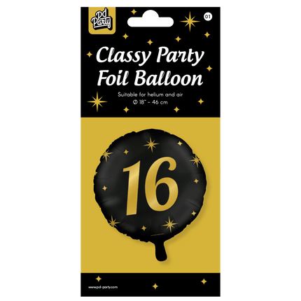 Helium Ballon 16 Jaar Leeg 30cm van Paper Dreams koop je bij Partywinkel