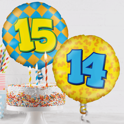Helium Ballon 25 Jaar Gekleurd Leeg 46cm van Paper Dreams koop je bij Partywinkel