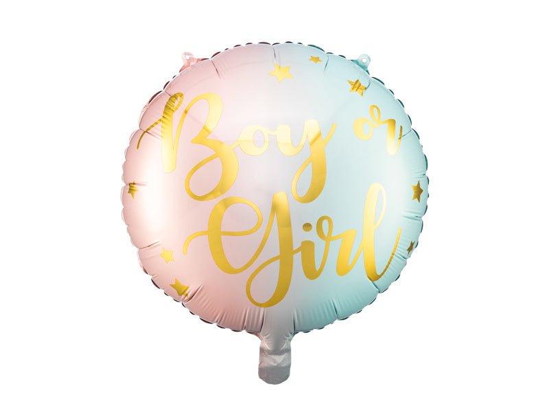 Helium Ballon Boy Or Girl Leeg 35cm van Partydeco koop je bij Partywinkel