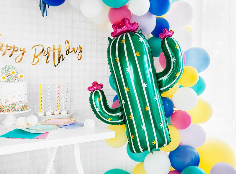 Helium Ballon Cactus Leeg 82cm van Partydeco koop je bij Partywinkel