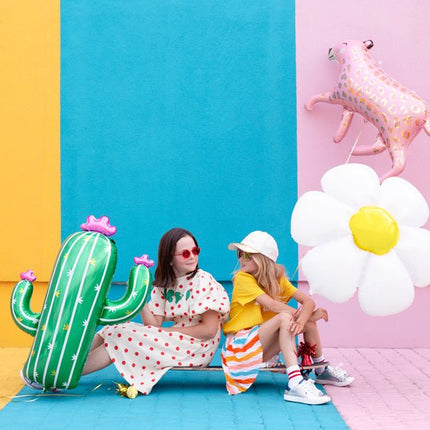 Helium Ballon Cactus Leeg 82cm van Partydeco koop je bij Partywinkel