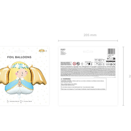 Helium Ballon Engel Leeg 77cm van Partydeco koop je bij Partywinkel