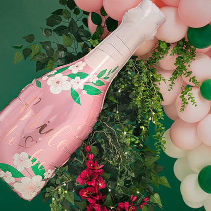 Helium Ballon Fles Bride To Be Leeg 1,08m van Partydeco koop je bij Partywinkel