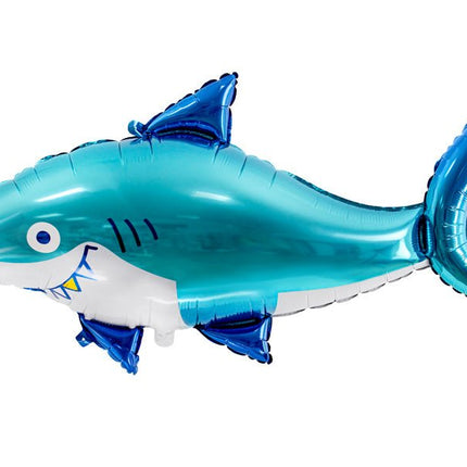Helium Ballon Haai Leeg 1,02m van Partydeco koop je bij Partywinkel