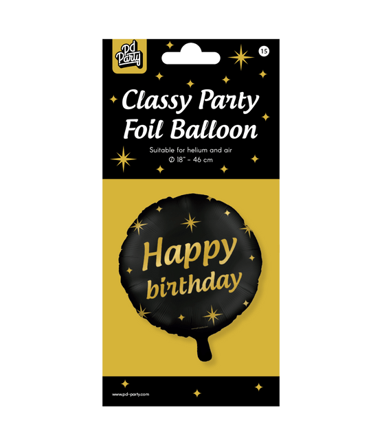 Helium Ballon Happy Birthday Leeg 30cm van Paper Dreams koop je bij Partywinkel