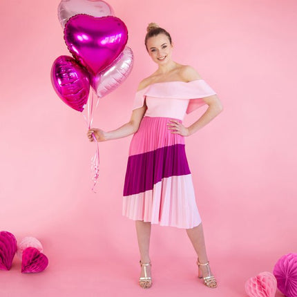 Helium Ballon Hart Lichtroze Leeg 45cm van Partydeco koop je bij Partywinkel