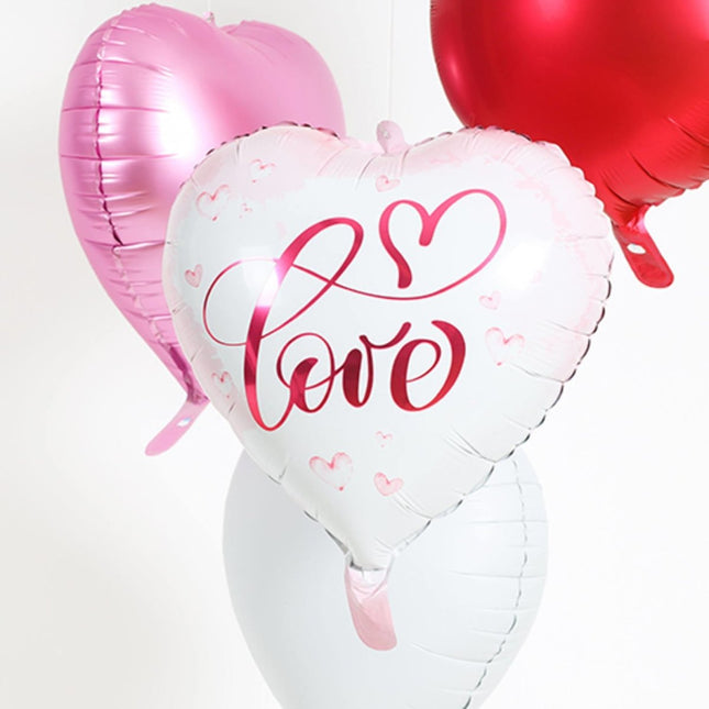 Helium Ballon Hart Liefde Leeg 45cm van Folat koop je bij Partywinkel