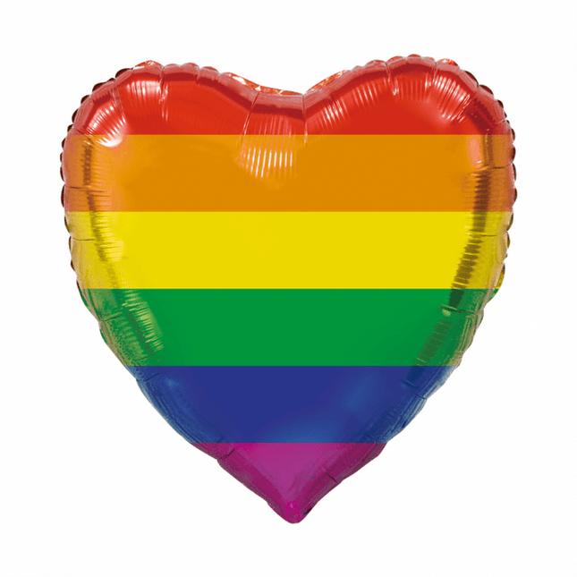 Helium Ballon Hart Regenboog XL Leeg 92cm van WeFiesta koop je bij Partywinkel