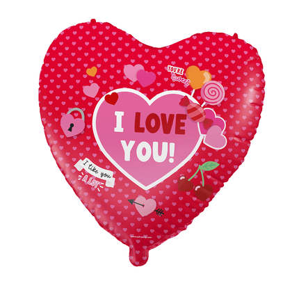 Helium Ballon I love you 46cm van Paper Dreams koop je bij Partywinkel