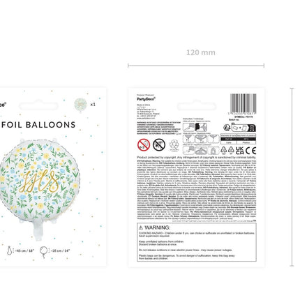 Helium Ballon Ihs Leeg 45cm van Partydeco koop je bij Partywinkel